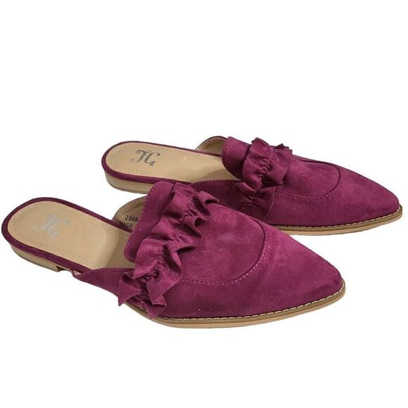 NEW Journee Collection Kessie Purple Mules Sandal Size 7.5 - Picture 3 of 11